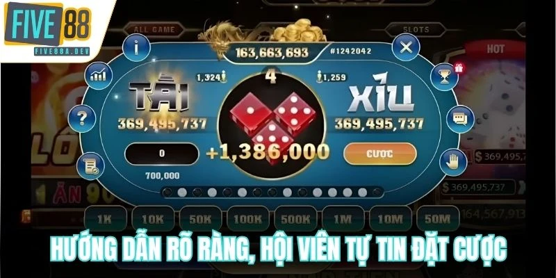 Hướng dẫn rõ ràng, hội viên tự tin đặt cược