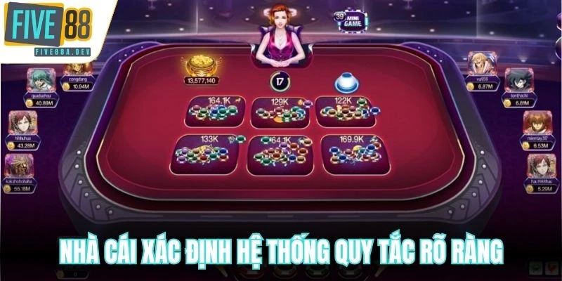 Nhà cái xác định hệ thống quy tắc rõ ràng