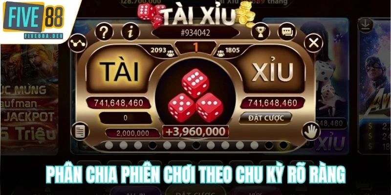 Phân chia phiên chơi theo chu kỳ rõ ràng