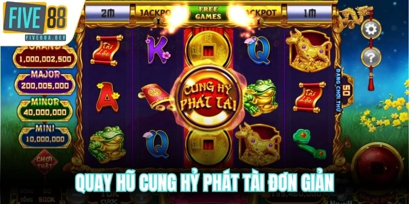 Quay hũ Cung Hỷ Phát Tài đơn giản